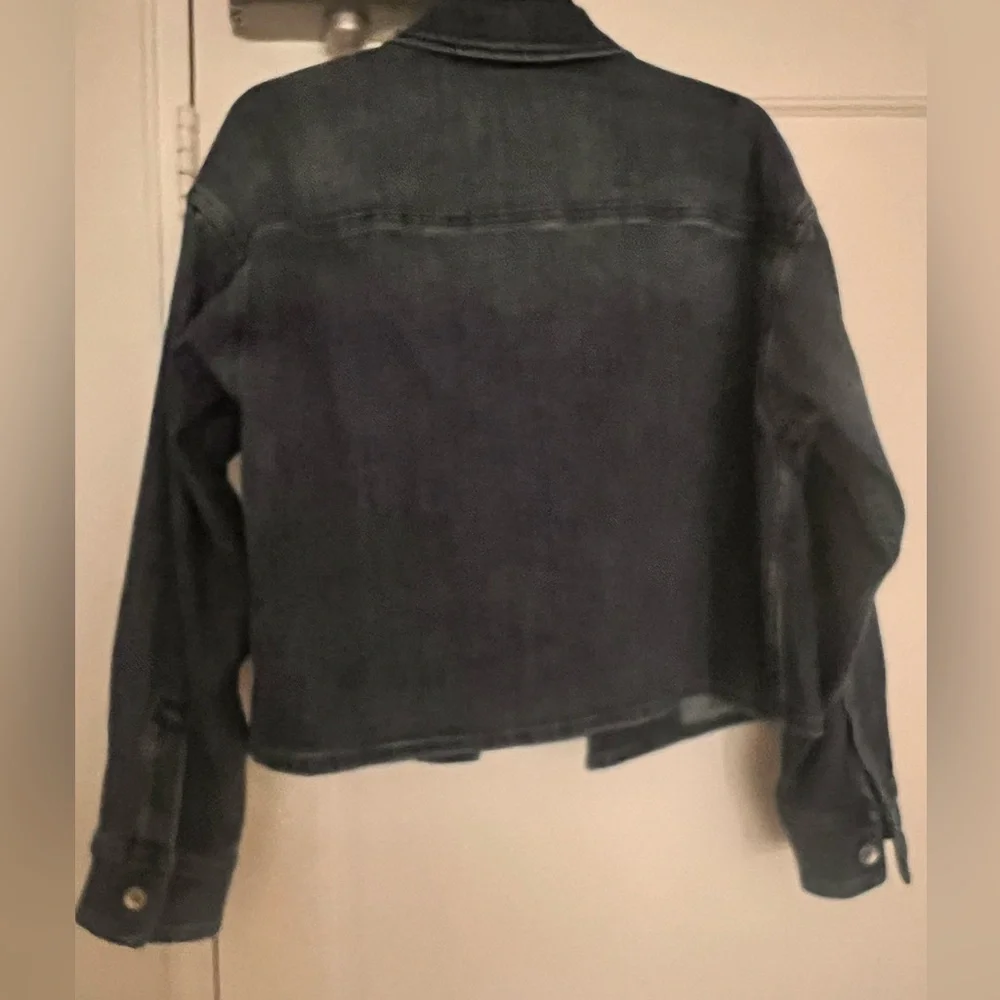 NWT Rag & Bone Medium Wash Jayde Shirt Jacket Size Small Blue - Picture 5 of 10